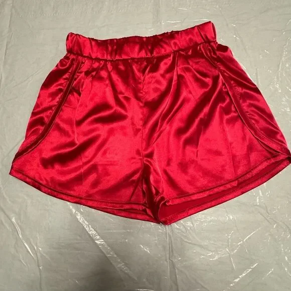 NWOT Pajama Short Set Color Red Size Small - Picture 6 of 12